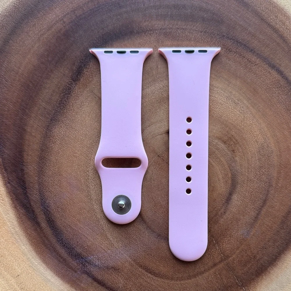 Light Pink Silicone Smartwatch Band 42-45mm (S/M)